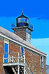 Newburyport Harbor Rear Range Light - Digital Painting